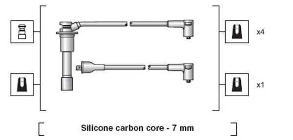 MAGNETI MARELLI Комплект проводов зажигания 941318111078